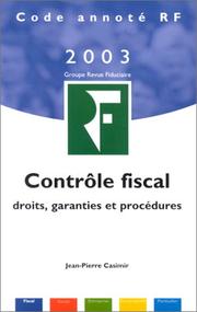 Contrôle fiscal by Jean-Pierre Casimir