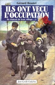 Cover of: Ils ont vécu l'occupation