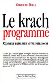 Cover of: Le krach programmé