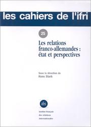 Cover of: Les Relations franco-allemandes  by Hans Stark