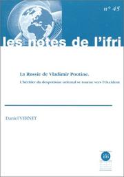 Cover of: Russie de vladimir poutine ifri nø45