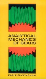 Cover of: Analytical Mechanics of Gears (Dover Science Books)