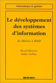 Cover of: Le développement des systèmes d'information: De Merise à RAD