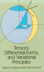 Tensors, differential forms, and variational principles by David Lovelock