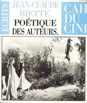 Cover of: Poétique des auteurs