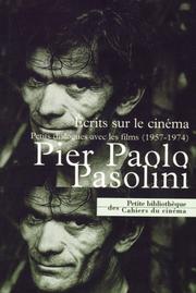 Cover of: Pier Paolo Pasolini, écrits sur cinéma