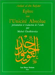 Cover of: Epître sur l'unicité absolue