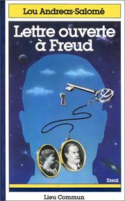 Cover of: Lettre ouverte à Freud by Lou Andreas-Salomé