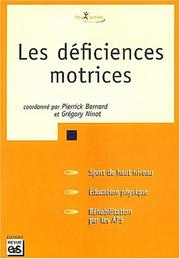 Cover of: Les deficiences motrices