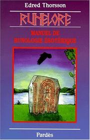 Cover of: Runelore : Manuel de runologie ésotérique
