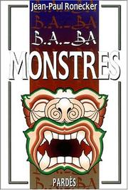 Cover of: Monstres