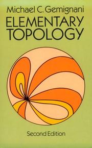 Cover of: Elementary topology