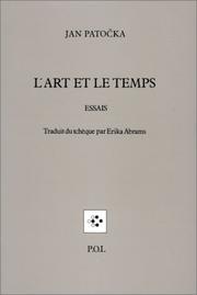 Cover of: L'art et le temps by Jan Patocka