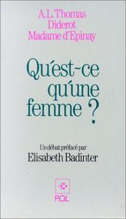 Cover of: Qu'est-ce qu'une femme?