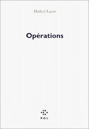 Cover of: Opérations