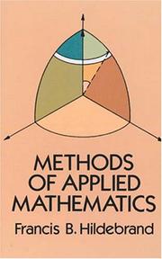 Cover of: Methods of applied mathematics by Francis Begnaud Hildebrand
