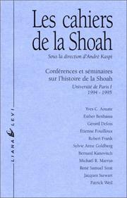 Cover of: Les Cahiers de la Shoah 1994-1995, tome 2