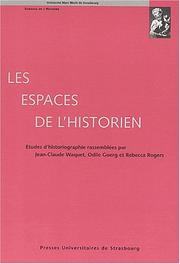 Cover of: Les espaces de l'historien