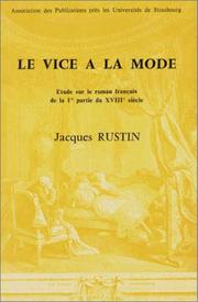 Le vice à la mode by Jacques Rustin