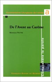 Cover of: Comprendre la parole année A, tome 1