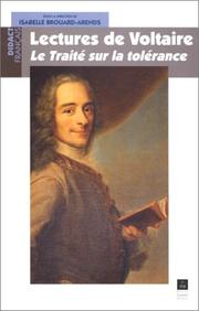 Cover of: Lectures de Voltaire : le traité sur la tolérance