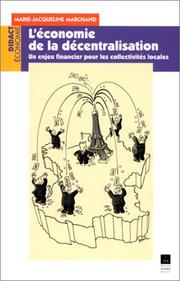 Cover of: L'économie de la décentralisation