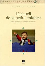 Cover of: L'accueil de la petite enfance : service et aménagement du territoire