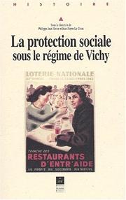 Cover of: La protection sociale en France sous le regime de vichy by le Croy Hesse