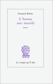 Cover of: L'Homme sans nouvelle