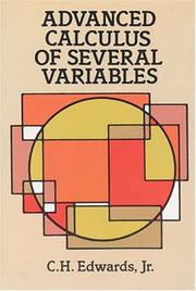 Cover of: Advanced calculus of several variables by C. H. Edwards