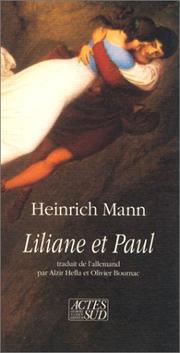 Cover of: Liliane et Paul by Heinrich Mann