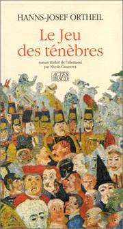 Cover of: Le jeu des ténèbres