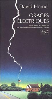 Cover of: Orages électriques by David Homel