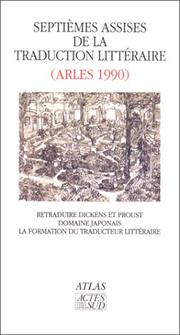 Cover of: Septièmes Assises de la traduction littéraire