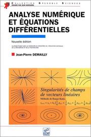 Cover of: Analyse numerique et équations differentielles by Demailly J P