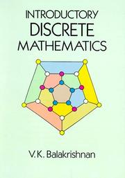 Cover of: Introductory discrete mathematics by V. K. Balakrishnan