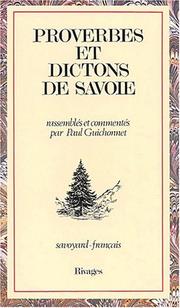 Cover of: Proverbes et dictons de Savoie