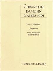 Chroniques d'une fin d'après-midi