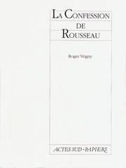 Cover of: La confession de Rousseau