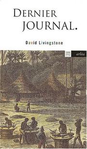Cover of: Le dernier journal de Livingstone, 1866-1873