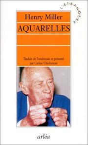 Cover of: Aquarelles