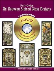 Cover of: Full-Color Art Nouveau Stained Glass Designs CD-ROM and Book by Dover Publications, Inc.