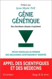 Cover of: Génie génétique