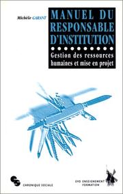 Manuel du responsable by Garant M