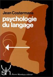 Cover of: Psychologie du langage by Jean Costermans