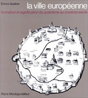 Cover of: La ville européenne