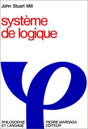 Cover of: Système de logique by John Stuart Mill