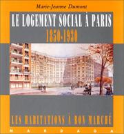 Cover of: Le Logement social à Paris, 1850-1930  by Dumont