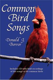 Cover of: Common Bird Songs CD