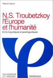 Cover of: L'Europe et l'humanité by Seriot